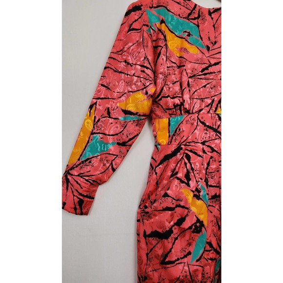 Vibrant 80s Party Dress - Picture 7 of 9